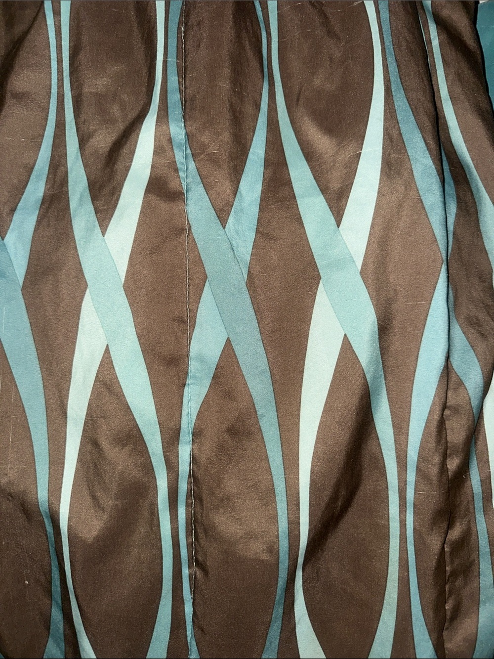 Home. Bedding. Brown & Teal Patterned Comforter.